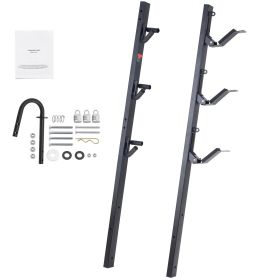 Trimmer Rack, 3 Place Weeder Trimmer Rack, Locking Trim Holder Landscape Trailer Rack Carrier Mount on Open Pickup/Trailer Enclosed Trailers, Pai